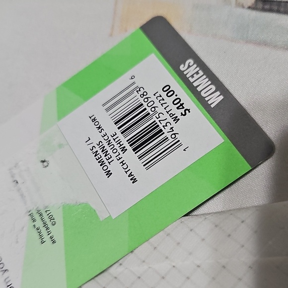 Prince White Mini Tennis Skort Size Large NWT - Picture 6 of 11